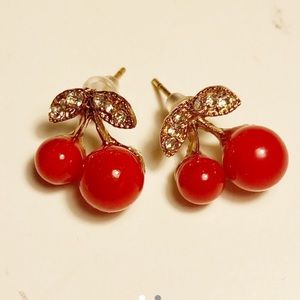 Cherry earrings!